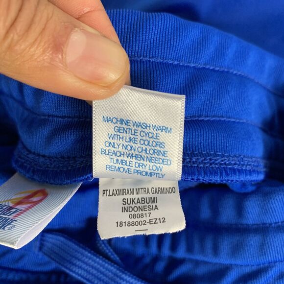 Energy Zone Boys Jogger Pants Sz Large Blue Drawstring Sweat Pants Elastic Waist - Picture 6 of 8